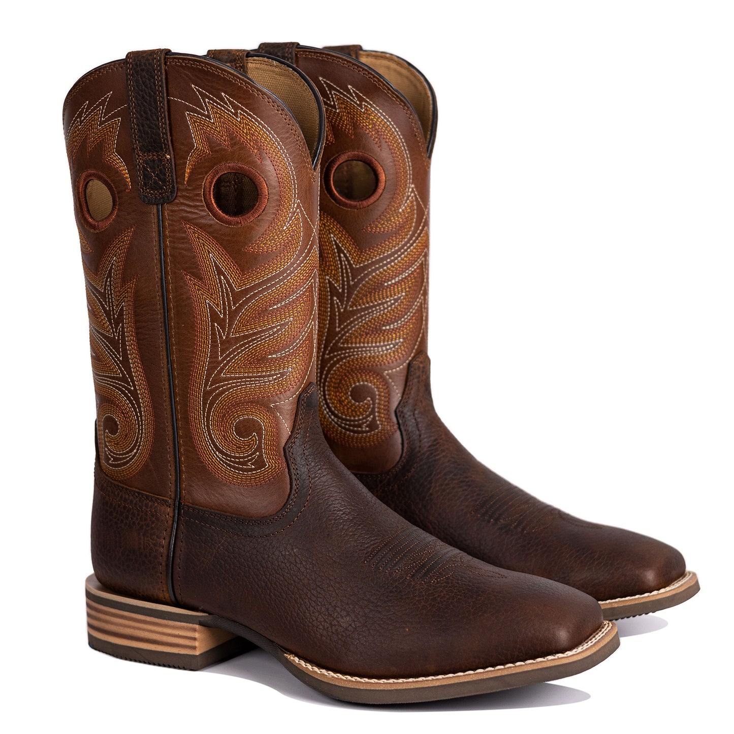 Mens Leather Cowboy Boots