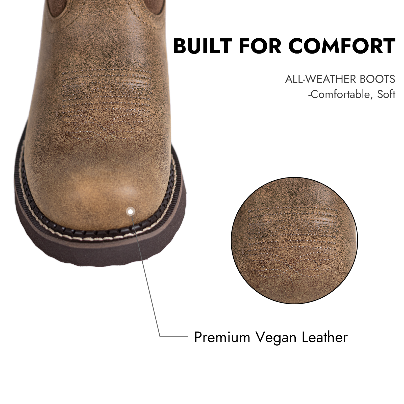 Round Toe Cowboy Boots