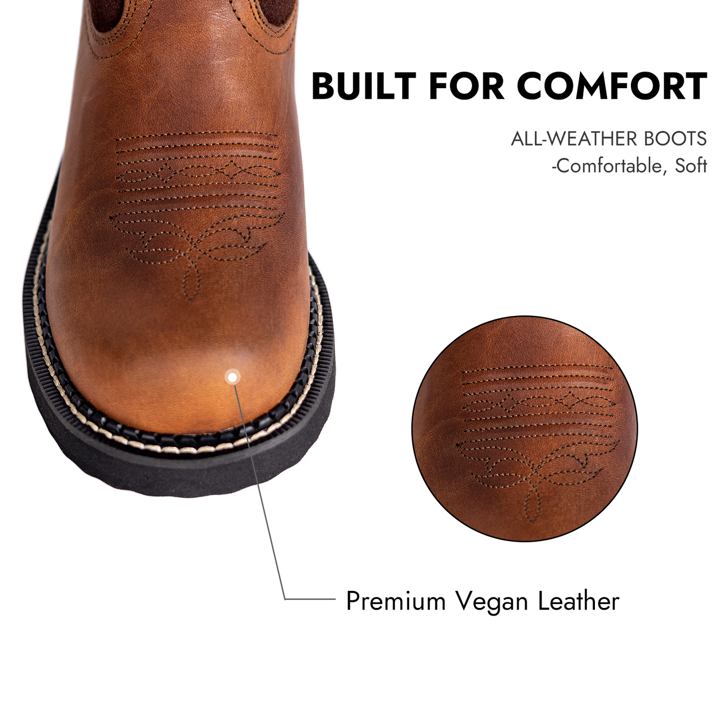 Round Toe Cowboy Boots