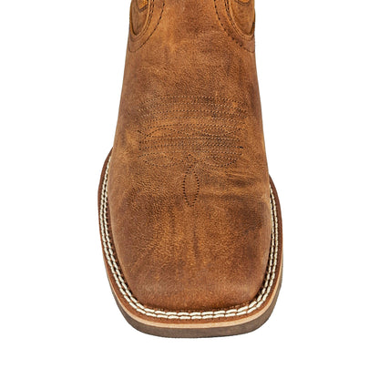 Distressed Leather Western Boots