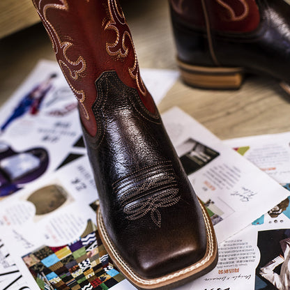 Womens Square Toe Cowboy Boots
