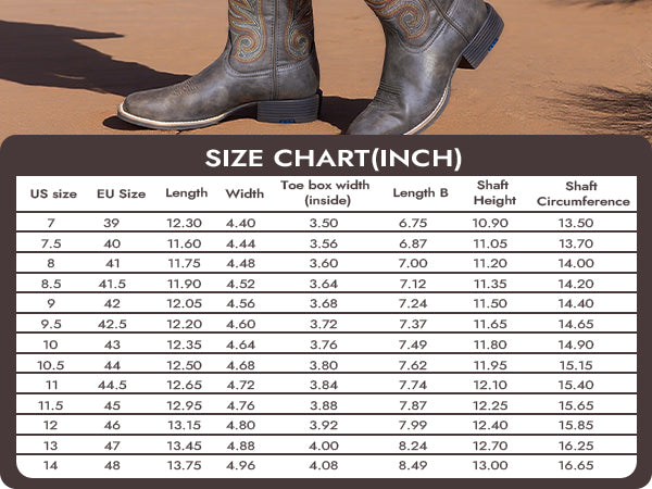 Palitutu Men's Brown Square Toe Mid Calf Cowboy Boots - PLT603603