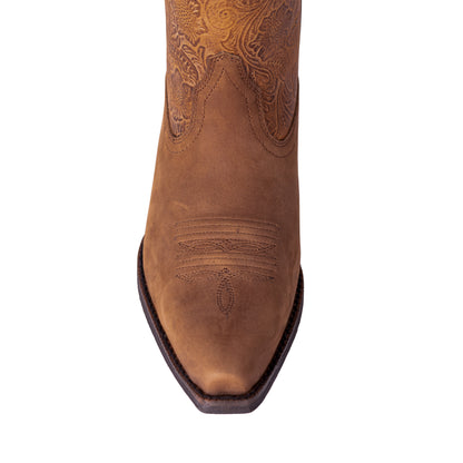 Montana West Women's Western Cowgirl Boots - Full Grain Leather, Snip Toe MWB6029