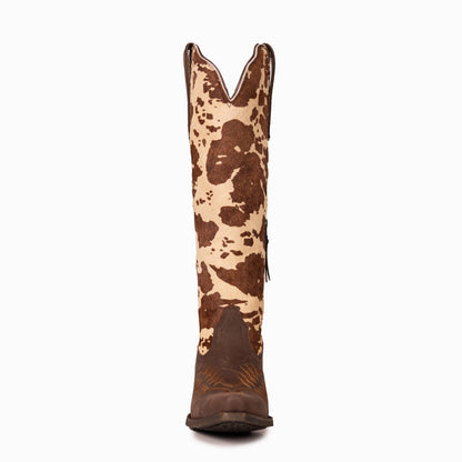 West Women's Western Cowgirl Boots - Full Grain Leather, Snip Toe MWB6040