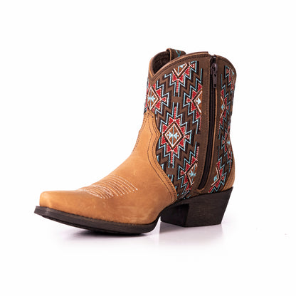 West Women's Western Cowgirl Boots - Full Grain Leather, Snip Toe MWB6012