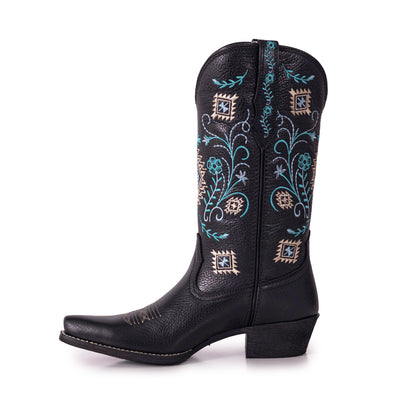 West Women's Western Cowgirl Boots - Full Grain Leather, Snip Toe MWB6017