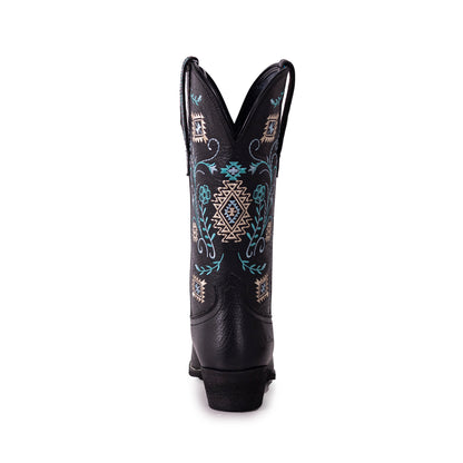 West Women's Western Cowgirl Boots - Full Grain Leather, Snip Toe MWB6017