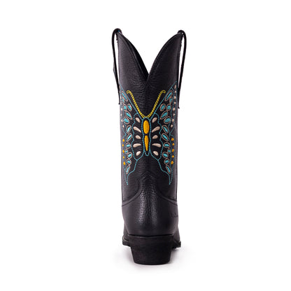 Montana West Women's Western Cowgirl Boots - Full Grain Leather, Snip Toe MWB6018