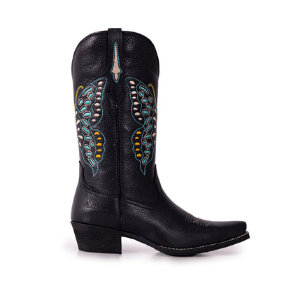 Montana West Women's Western Cowgirl Boots - Full Grain Leather, Snip Toe MWB6018