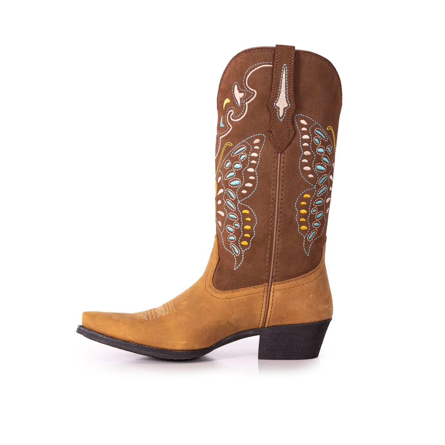 West Women's Western Cowgirl Boots - Full Grain Leather, Snip Toe MWB6016