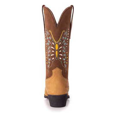 West Women's Western Cowgirl Boots - Full Grain Leather, Snip Toe MWB6016