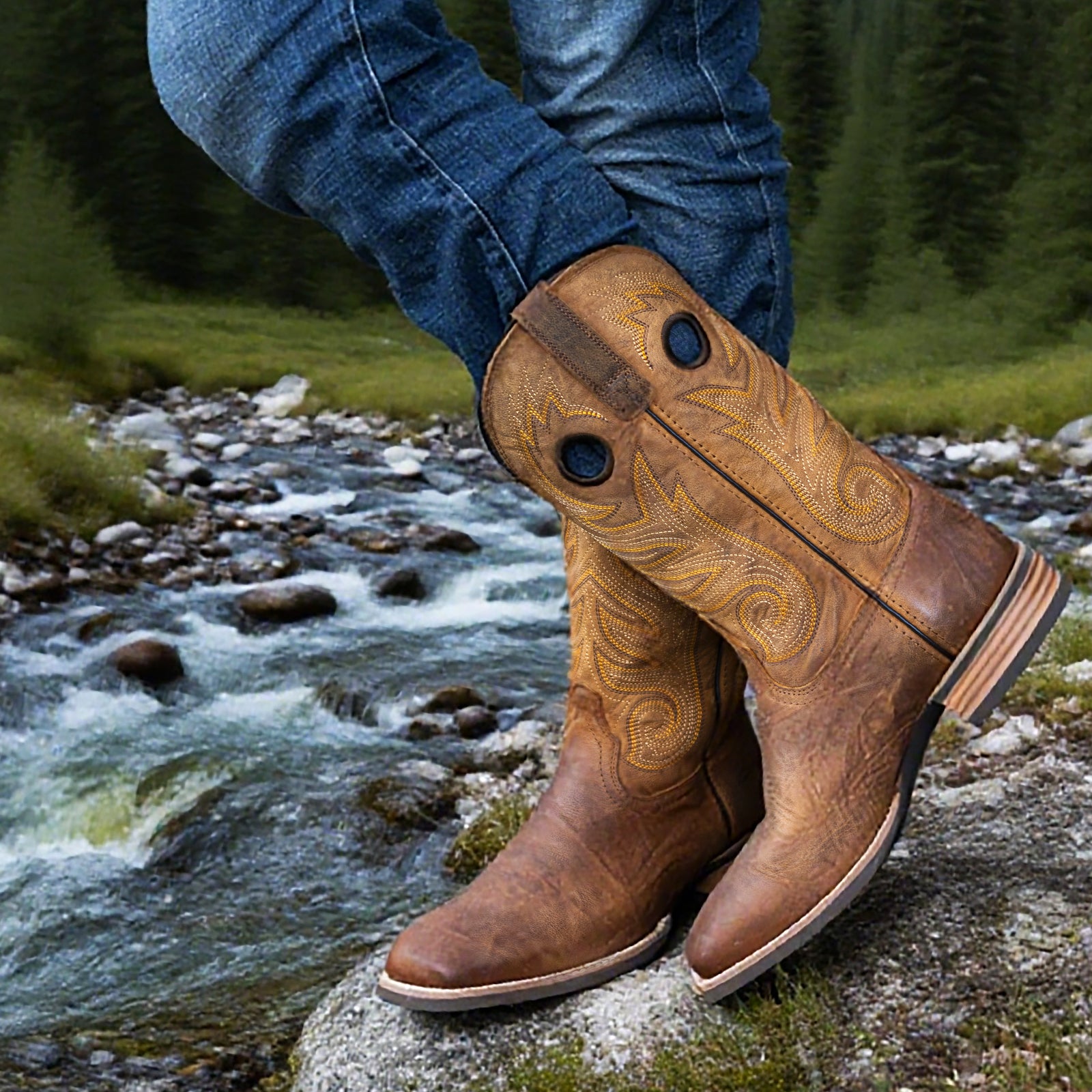 Brown Boots Cowboy