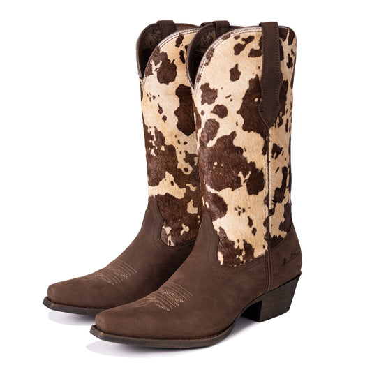Montana West Women's Western Cowgirl Boots - Full Grain Leather, Snip Toe MWB6003