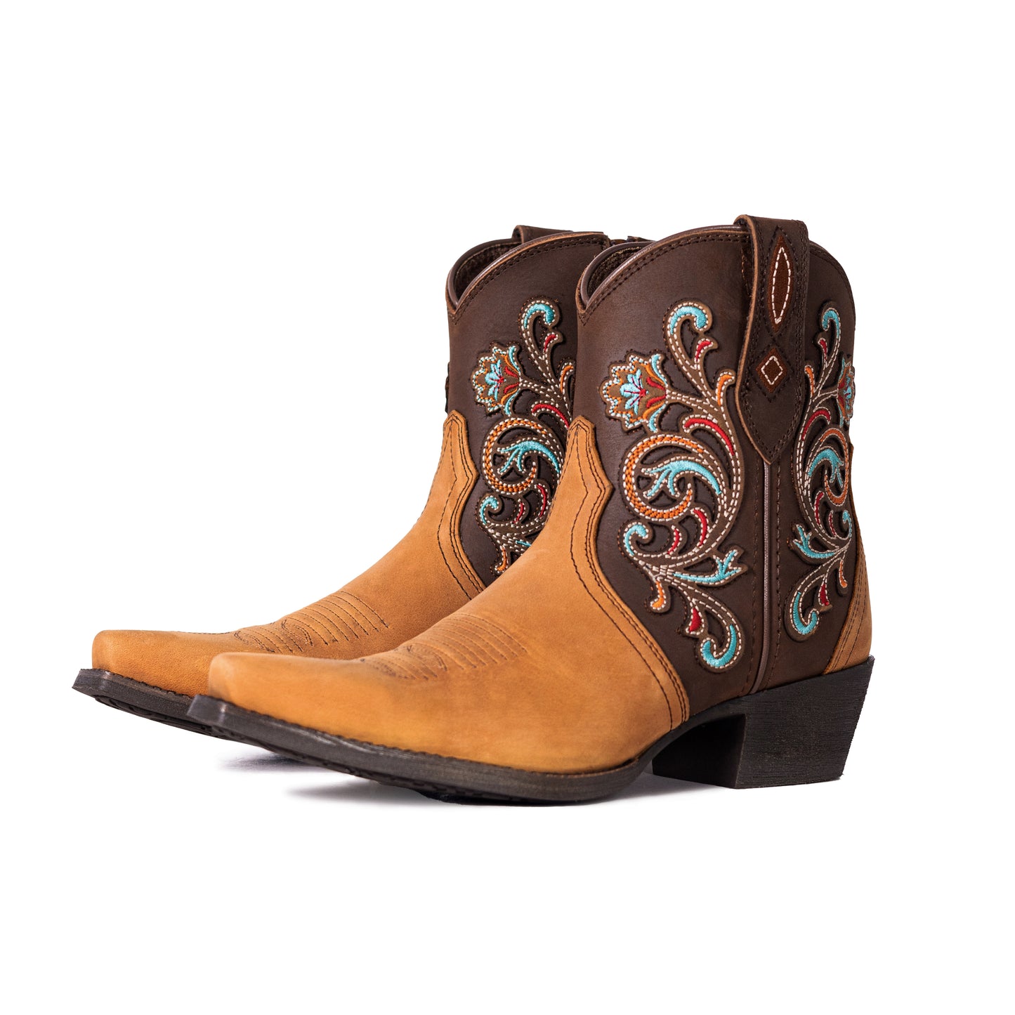 West Women's Western Cowgirl Boots - Full Grain Leather, Snip Toe MWB6013