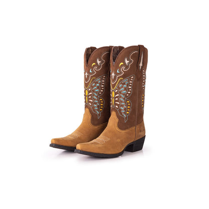 West Women's Western Cowgirl Boots - Full Grain Leather, Snip Toe MWB6016