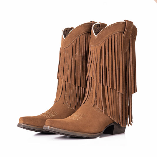 West Women's Western Cowgirl Boots - Full Grain Leather, Snip Toe MWB6022