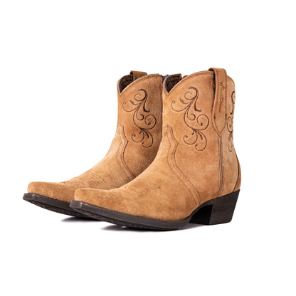West Women's Western Cowgirl Boots - Full Grain Leather, Snip Toe MWB6024