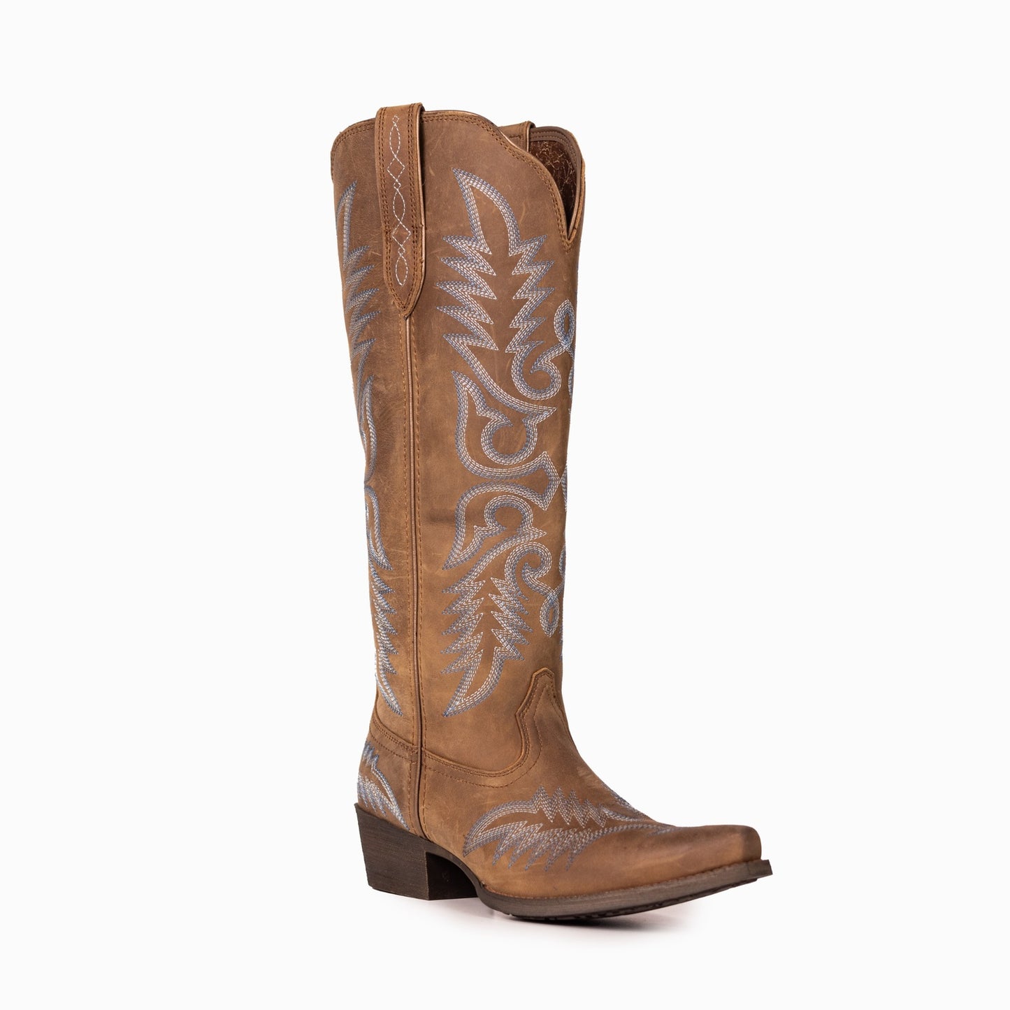 Montana West Women's Western Cowgirl Boots - Full Grain Leather, Snip Toe MWB6035