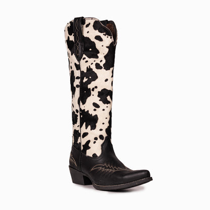 West Women's Western Cowgirl Boots - Full Grain Leather, Snip Toe MWB6039