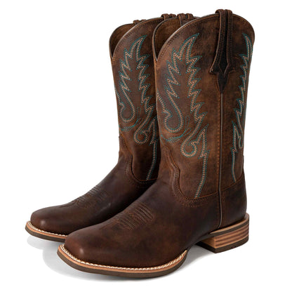 Dark Brown Western Boots Womens