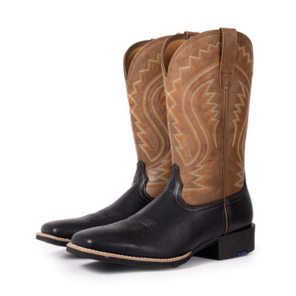 Palitutu WALT men's synthetic leather square toe cowboy boots
