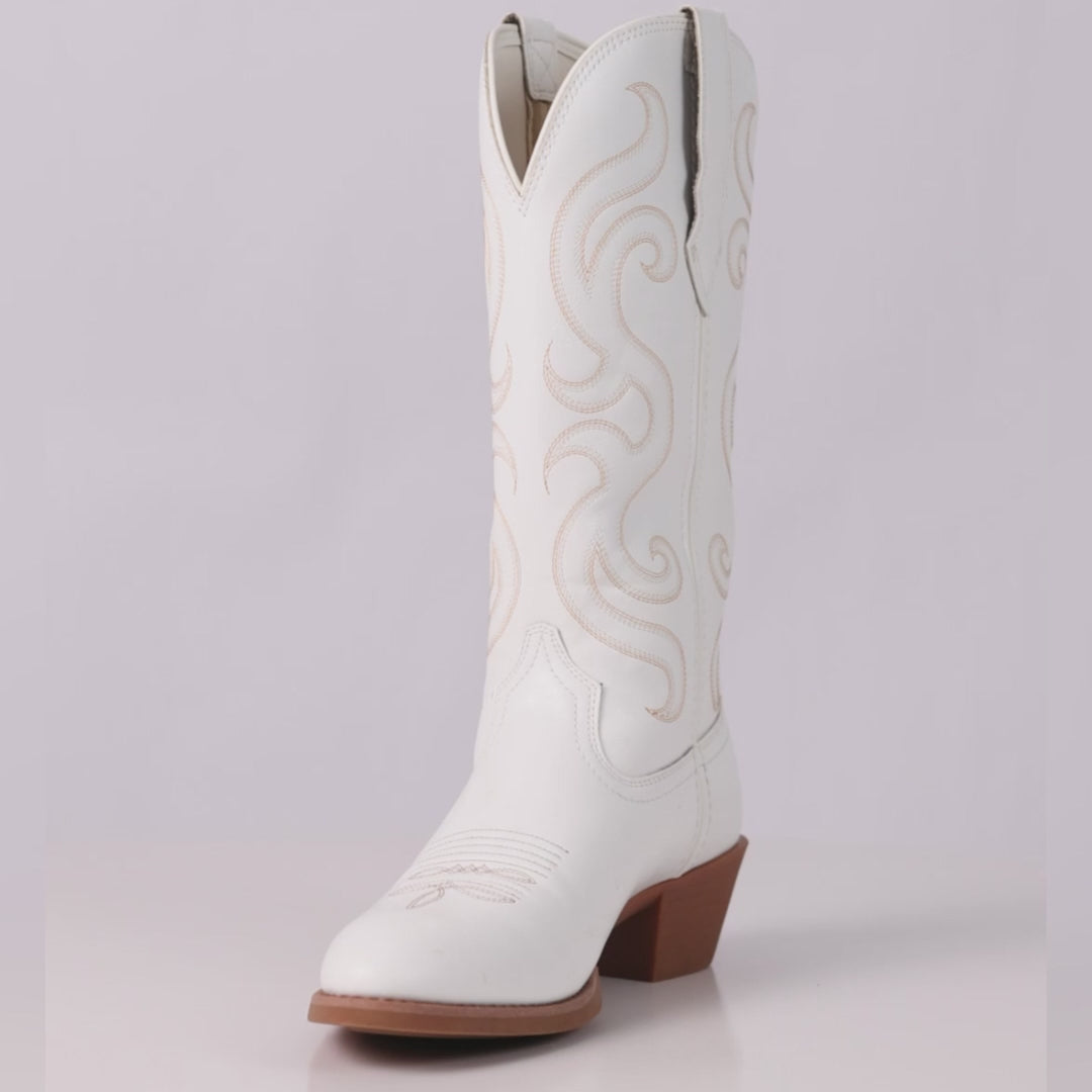 White Boots Cowgirl